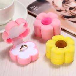 1 pcs Delicious food style Velvet Jewelry Box Wedding Engagement Ring Box for Earrings Necklace jewelry packing box