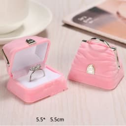 1 pcs Delicious food style Velvet Jewelry Box Wedding Engagement Ring Box for Earrings Necklace jewelry packing box