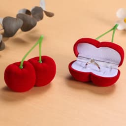 1 pcs Delicious food style Velvet Jewelry Box Wedding Engagement Ring Box for Earrings Necklace jewelry packing box