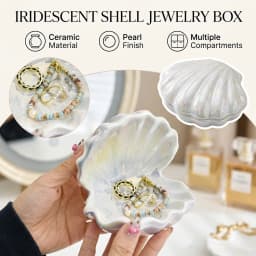 Seashell Jewelry Tray Key Holder Ring Dish Necklace Storage Display ganizer Shell Bowl Trinket Box wedding Seashell gift Boxes