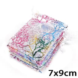 Wholesale 10/20/50Pcs Drawstring Organza Bags White Colorful Jewelry Packaging Bags Wedding Party Jewelry Beads Gift Pouches