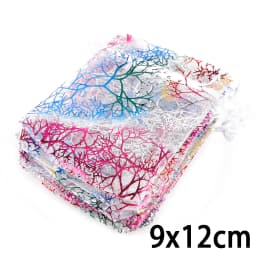 Wholesale 10/20/50Pcs Drawstring Organza Bags White Colorful Jewelry Packaging Bags Wedding Party Jewelry Beads Gift Pouches
