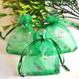 1000pcs/Lot 7x9 9x12 Cm Moon Stars Organza Jewelry Bags Butterfly Drawstring Gift Pouches Gift Packaging Bags Christmas Gift Bag