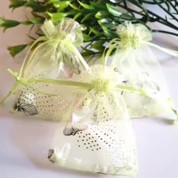 1000pcs/Lot 7x9 9x12 Cm Moon Stars Organza Jewelry Bags Butterfly Drawstring Gift Pouches Gift Packaging Bags Christmas Gift Bag