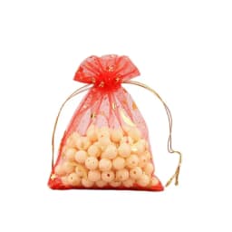 1000pcs/Lot 7x9 9x12 Cm Moon Stars Organza Jewelry Bags Butterfly Drawstring Gift Pouches Gift Packaging Bags Christmas Gift Bag