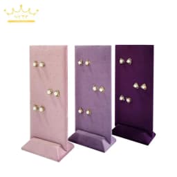 Earrings Display Orgnaizer 40 Holes High Quality Velvet Jewelry Rack Ear Stud Storage Holder for Home Dresser Multiple Colors