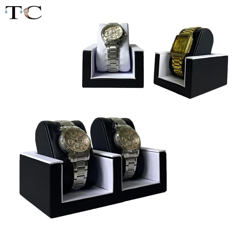 Double Watches Holder Watch Display Stand Bracelet Bangle Organizer Jewelry Pillow for Jewelry Store