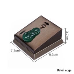 Brown PU Ring Earrings Pendant Necklace Jewelry Display Stand Set Tray Bangle Bracelet Storage Case Holder Organizer Kit