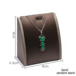 Brown PU Ring Earrings Pendant Necklace Jewelry Display Stand Set Tray Bangle Bracelet Storage Case Holder Organizer Kit