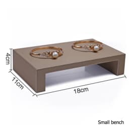 Brown PU Ring Earrings Pendant Necklace Jewelry Display Stand Set Tray Bangle Bracelet Storage Case Holder Organizer Kit
