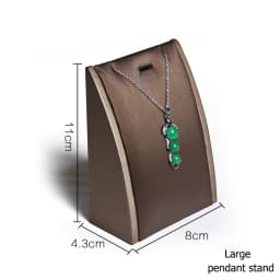 Brown PU Ring Earrings Pendant Necklace Jewelry Display Stand Set Tray Bangle Bracelet Storage Case Holder Organizer Kit