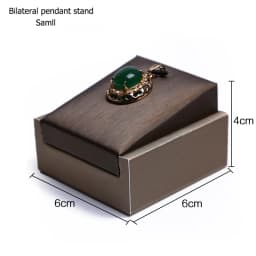 Brown PU Ring Earrings Pendant Necklace Jewelry Display Stand Set Tray Bangle Bracelet Storage Case Holder Organizer Kit