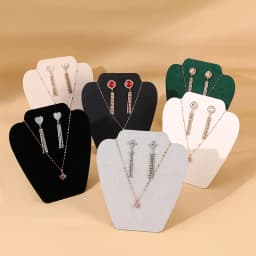 Earrings Necklace Set Display Board Necklace Portrait Model Jewelry Rack Earrings Ear Jewelry Hanger Jewelry Rack