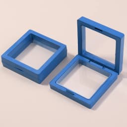 1Pc/Lot PE Film Jewelry Storage Box 3D Floating Display Case for Rings Earrings Necklace Brooch Wedding Gift Jewelry Organizer