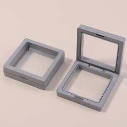 1Pc/Lot PE Film Jewelry Storage Box 3D Floating Display Case for Rings Earrings Necklace Brooch Wedding Gift Jewelry Organizer