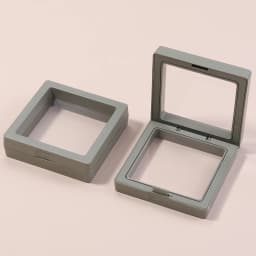 1Pc/Lot PE Film Jewelry Storage Box 3D Floating Display Case for Rings Earrings Necklace Brooch Wedding Gift Jewelry Organizer