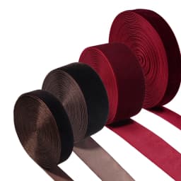 5-10Yards/Roll Velvet Ribbons Wine Red Black Color Single Face Flocking Webbing For DIY Christmas Crafts Wrapping Decoration