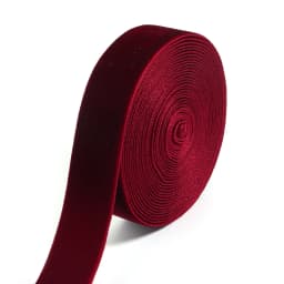 5-10Yards/Roll Velvet Ribbons Wine Red Black Color Single Face Flocking Webbing For DIY Christmas Crafts Wrapping Decoration