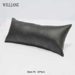 Wholesale Jewelry Pillow Stand Velvet PU Leather Holder Organizer Bracelet Case Bangle Anklet Watch Display Photography Cushion