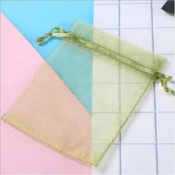 Hot 100pcs/Lot 5x7 7x9 9x12 10x15 Jewelry Drawstring Bags Organza Packaging Bags Wedding Christmas Birthday Gift Packing Pouces