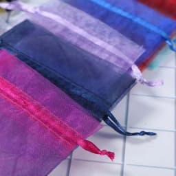 Hot 100pcs/Lot 5x7 7x9 9x12 10x15 Jewelry Drawstring Bags Organza Packaging Bags Wedding Christmas Birthday Gift Packing Pouces