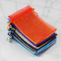 Hot 100pcs/Lot 5x7 7x9 9x12 10x15 Jewelry Drawstring Bags Organza Packaging Bags Wedding Christmas Birthday Gift Packing Pouces