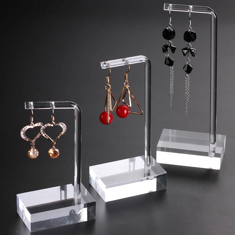 Clear Acrylic Hanging Earring Display Stand Jewelry Showing Case Earring Organizer Earring Holder Jewellery Stands