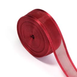 10Yards/Lot 2.5cm Mesh Organza Ribbon Mesh Christmas Ribbon DIY Handmade Bow Flower For Gift Packaging Wedding Party Decoration