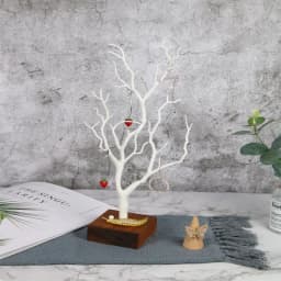 Jewelry Stand Tree Small Jewelry Holder Necklace Holder Rack Display Tower with Wooden Base for Earring Dropship
