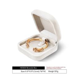 Yinbeini Wedding Ring Box Velvet Jewelry Box Collection Bracelet Necklace Pendant Storage Case Jewelry Display Organizer H030