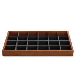 Oirlv Wooden Jewelry Tray Ring Earrings Bracelet Bangle Necklace Tray Solid Wood Jewelry Display Tray Wooden Jewelry Organizer
