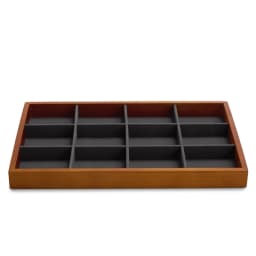 Oirlv Wooden Jewelry Tray Ring Earrings Bracelet Bangle Necklace Tray Solid Wood Jewelry Display Tray Wooden Jewelry Organizer