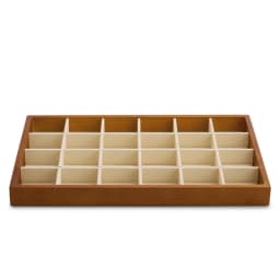 Oirlv Wooden Jewelry Tray Ring Earrings Bracelet Bangle Necklace Tray Solid Wood Jewelry Display Tray Wooden Jewelry Organizer
