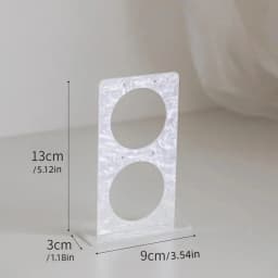 Acrylic White Mannequin Necklace Jewelry Pendant Display Stand Holder Show Decorate Jewelry Set Display Shelf Earring Organizer