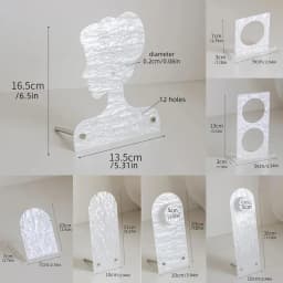 Acrylic White Mannequin Necklace Jewelry Pendant Display Stand Holder Show Decorate Jewelry Set Display Shelf Earring Organizer
