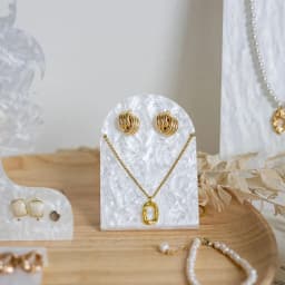 Acrylic White Mannequin Necklace Jewelry Pendant Display Stand Holder Show Decorate Jewelry Set Display Shelf Earring Organizer