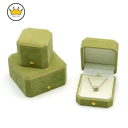 Green Ring Holder Jewelry Storage Case Pendant Box Accessories Necklace Bracelet Bangle Packaging