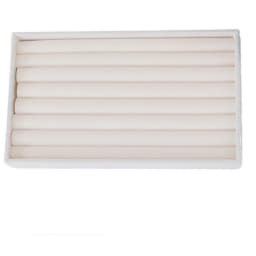 1PC Beige Velvet Jewelry Tray Earrings Earrings Ring Storage Earrings Simple Jewelry Box Jewelry Desktop Organizing Cases