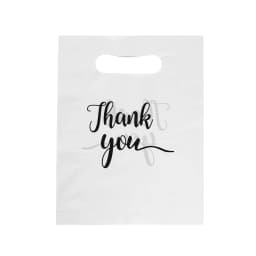 20Pcs/lot Thank You Gift Bags Wedding Birthday Guest Gift Wrap Plastic DIY Jewelry Bags Small Business Candy Packaging