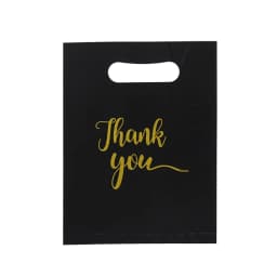 20Pcs/lot Thank You Gift Bags Wedding Birthday Guest Gift Wrap Plastic DIY Jewelry Bags Small Business Candy Packaging