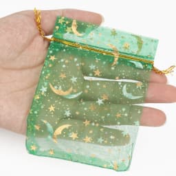 50pcs/lot Jewelry Packaging Moon Star Drawstring Organza Bags Party Goodie Packing Bags Wedding Candy Gifts Pouches Wholesale