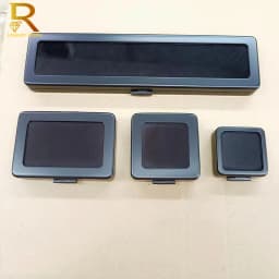 Metal Loose Diamond Jewelry Storage Box Slide Buckle Gemstones Display Organizer Case Glass Cover Jewellery Beads Gem Stone Jar