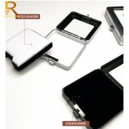 Metal Loose Diamond Jewelry Storage Box Slide Buckle Gemstones Display Organizer Case Glass Cover Jewellery Beads Gem Stone Jar