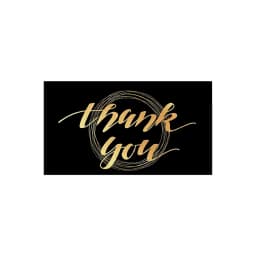 50PCS 9X5CM Black Matte Gold Thank You Cards For Small Business Gift Boxes Decoration Greeting Labels Jewelry Packing Supplies