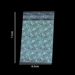 50pcs Laser Self Sealing Plastic Bag Colorful Holographic Jewelry Bag for Necklace Bracelet Jewelry Gift Packag Storage Bags