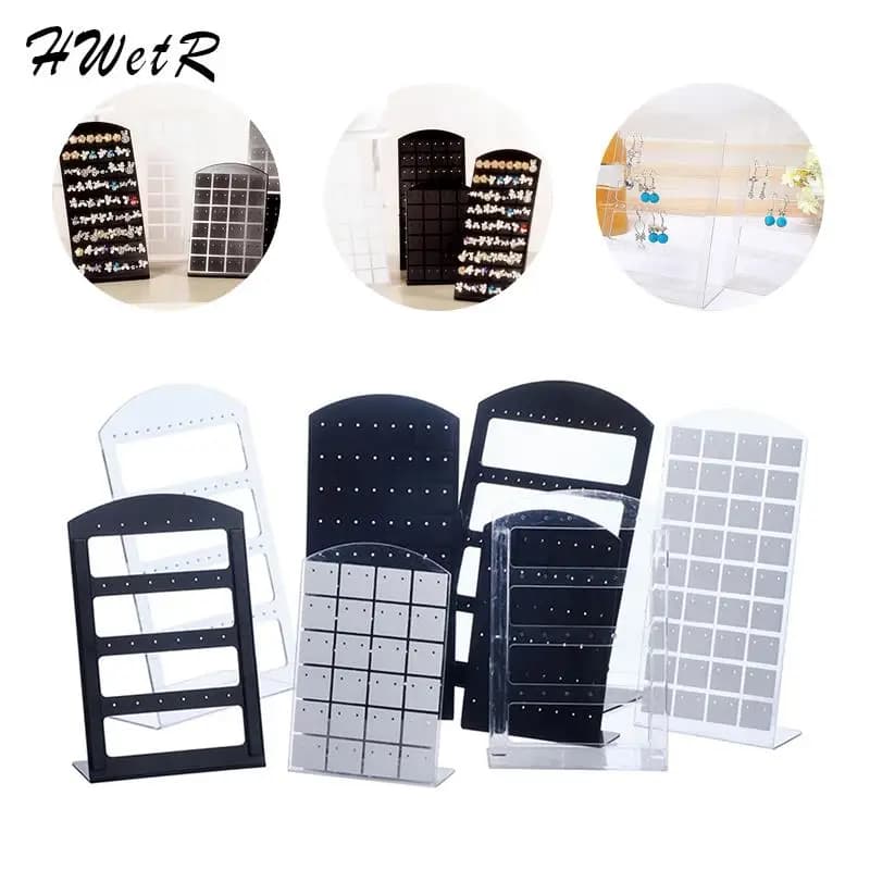 Fashion Portable Earrings Ear Studs Holder Jewelry Display Holders Earring Showcase Organizer Stand Storage Rack