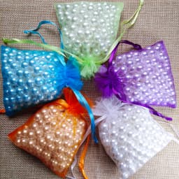 100pcs Jewelry Gift Bag 7x9 9x12 10x15 13x18cm Jewelry Packaging Organza Bags Favor Wedding Party Christmas Gift Bags