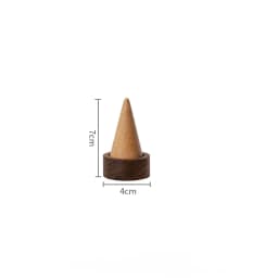 Wooden Jewelry Finger Ring Walnut Triangle Conical Jewelry Storage Display Stand For Rings Jewelry Holder Organizer Case
