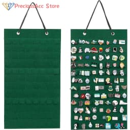 170Pairs Wall Hanging Brooch Display Stand Felt Enamel Pin Badge Button Collection Storage Holder Jewelry Earring Organizer Bag