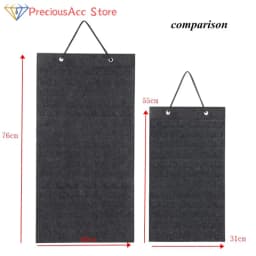 170Pairs Wall Hanging Brooch Display Stand Felt Enamel Pin Badge Button Collection Storage Holder Jewelry Earring Organizer Bag